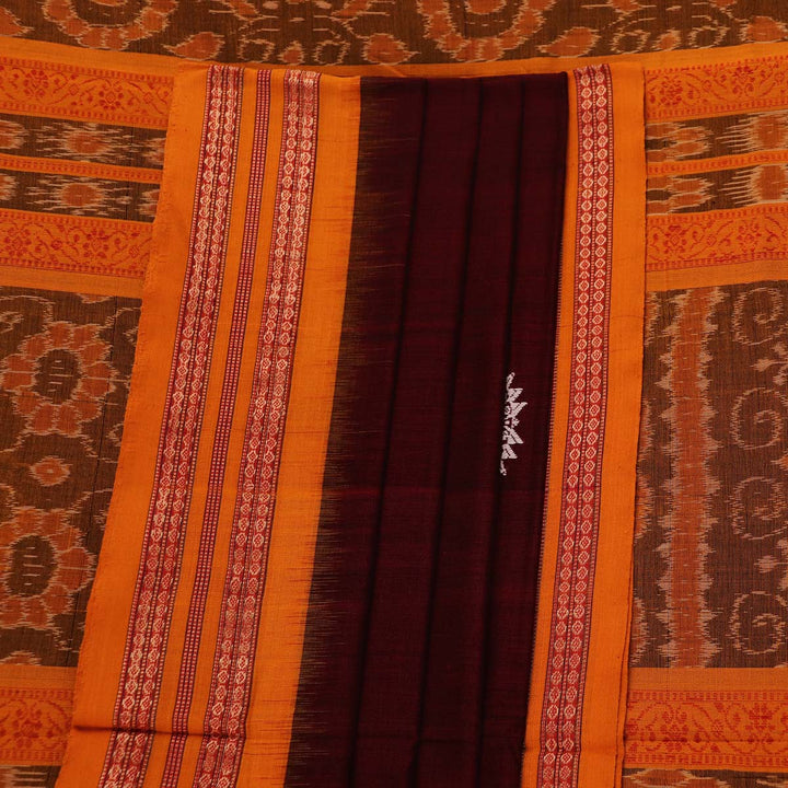 Handloom Bomkai Cotton Ikat Saree