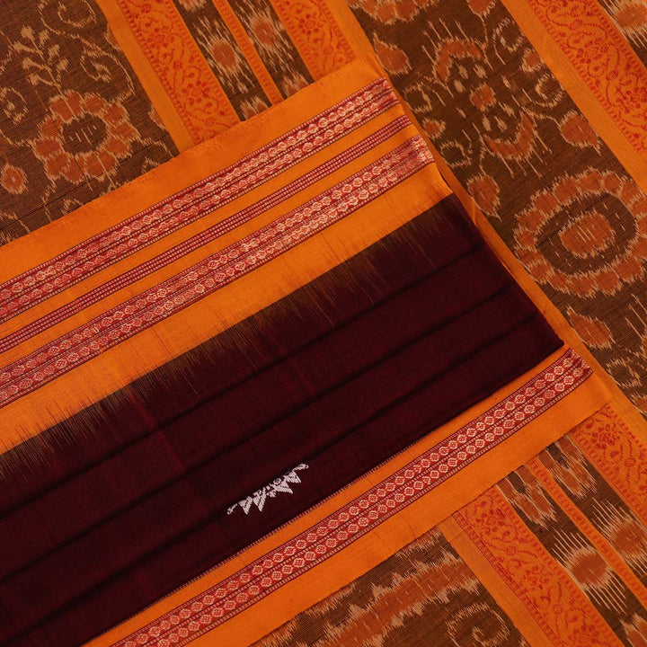 Handloom Bomkai Cotton Ikat Saree