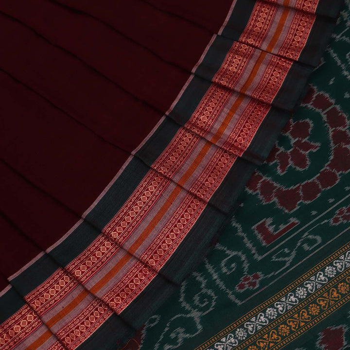 Handloom Bomkai Cotton Ikat Saree