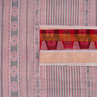Detailed view of the handwoven motifs on the Multi Color Sambalpuri cotton saree.