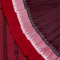 Maroon Sambalpuri Cotton Saree with Red Border P74-08-06154