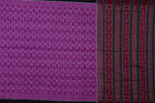 Full layout of the Purple and Black Sambalpuri cotton saree showing body, border and pallu.