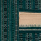 Detailed view of the handwoven plain on the Cream Sambalpuri cotton saree.