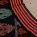 Grey Butta Bomkai Cotton Saree with Black Border P74-23-06169