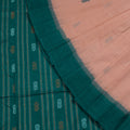 Cream Butta Bomkai Cotton Saree with Green Border P74-24-06170