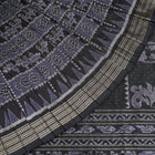 Black and Black Sambalpuri silk saree — view 1 of 6.