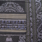 Black and Black Sambalpuri silk saree — view 2 of 6.