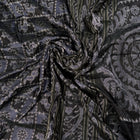 Black and Black Sambalpuri silk saree — view 5 of 6.