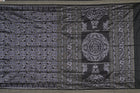Black and Black Sambalpuri silk saree — view 6 of 6.
