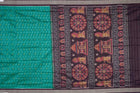 Green and Blue Sambalpuri silk saree — view 6 of 6.