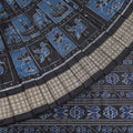 Black Sambalpuri Silk Saree P75-12-06182