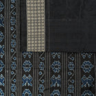 Black and Black Sambalpuri silk saree — view 4 of 6.