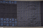 Black and Black Sambalpuri silk saree — view 6 of 6.