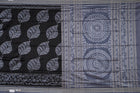Black and Grey Sambalpuri silk saree — view 6 of 6.