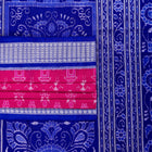 Pink and Blue Sambalpuri silk saree — view 2 of 6.