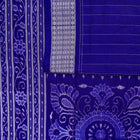 Pink and Blue Sambalpuri silk saree — view 4 of 6.