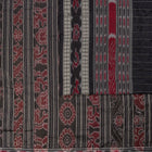 Cream and Black Sachipar silk saree — view 4 of 6.