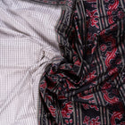 White and Black Sachipar silk saree — view 5 of 6.
