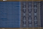 Blue and Black Sambalpuri silk saree — view 6 of 6.