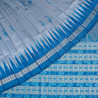 Blue and Blue Bomkai silk saree — view 1 of 6.