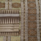 Brown and Brown Bomkai silk saree — view 2 of 6.