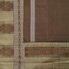 Brown and Brown Bomkai silk saree — view 4 of 6.