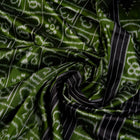 Green and Black Sambalpuri silk saree — view 5 of 6.