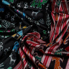 Black and Red Sambalpuri silk saree — view 5 of 6.
