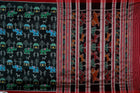 Black and Red Sambalpuri silk saree — view 6 of 6.