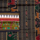 Green and Black Khandua silk saree — view 1 of 5.