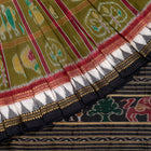 Green and Black Khandua silk saree — view 5 of 5.
