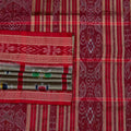 Grey Khandua Silk Saree with Red Border P77-02-06200