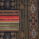 Grey and Black Khandua silk saree — view 1 of 5.