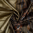 Grey and Black Khandua silk saree — view 3 of 5.