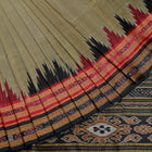 Grey and Black Khandua silk saree — view 5 of 5.