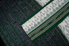 White Sambalpuri Cotton saree — view 3 of 5