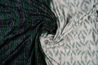 White Sambalpuri Cotton saree — view 4 of 5
