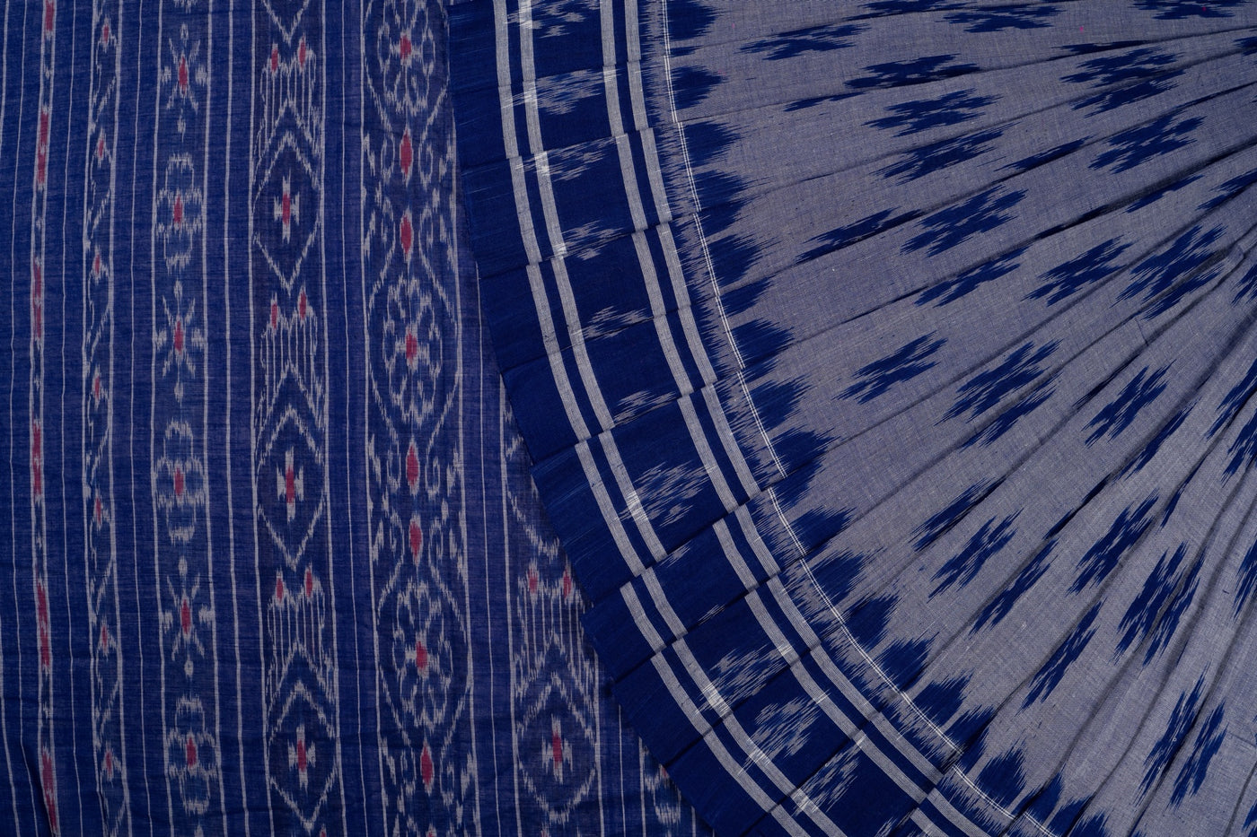 Grey Sambalpuri Cotton saree — view 1 of 5