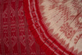 Cream Sambalpuri Cotton Saree with Red Border P78-04-06207