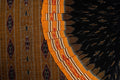 Black Sambalpuri Cotton Saree with Yellow Border P78-08-06211