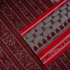 Grey Sambalpuri Cotton saree — view 3 of 5