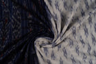 White Sambalpuri Cotton saree — view 4 of 5