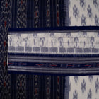 White Sambalpuri Cotton saree — view 2 of 5
