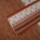 White Sambalpuri Cotton saree — view 3 of 5