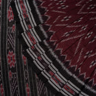 Maroon Sambalpuri Cotton saree — view 1 of 5