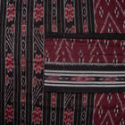 Maroon Sambalpuri Cotton saree — view 2 of 5