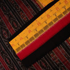 Yellow Sambalpuri Cotton saree — view 3 of 5