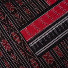 Red Sambalpuri Cotton saree — view 3 of 5