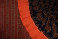 Blue Sambalpuri Cotton Saree with Orange Border P78-20-06223