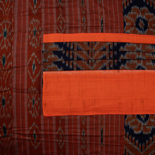 Blue Sambalpuri Cotton saree — view 2 of 5